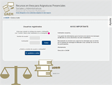 Tablet Screenshot of e-fdcs.uaem.mx