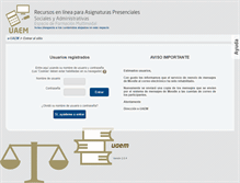 Tablet Screenshot of e-fcaei.uaem.mx